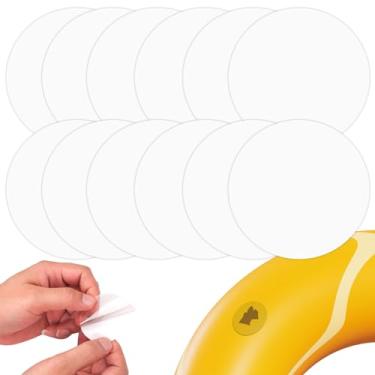 Imagem de Kit de reparo inflável de remendo de reparo, 12 peças de fita de reparo de barraca de TPU multiuso à prova d'água kit de reparo de colchão de ar externo para brinquedos infláveis lona boia de piscina