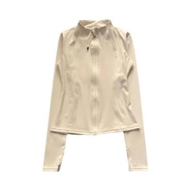 Imagem de Jaqueta De Yoga Feminina Slim-Fit De Secagem Rápida Com Gola Alta, Man