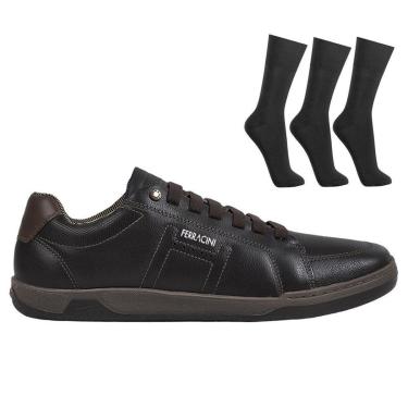Imagem de Kit Sapatênis Ferracini Lexus Masculino + 3 Pares-Masculino