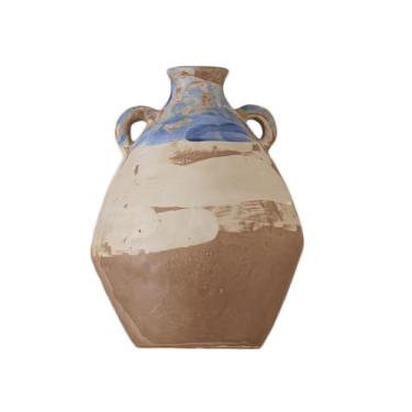 Imagem de Vasos de cerâmica estilo retrô, vaso grande, sala de estar, arranjo de flores, flores secas, ornamentos criativos, vasos de mesa