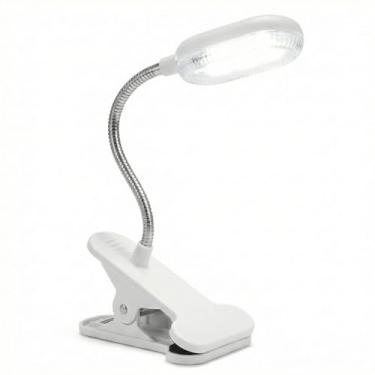 Imagem de Luminária De Mesa (Mini) Led Flexível 360° Articulada Para Estudo Leitura e Escritório, Lâmpada de leitura de LED, fácil de usar, luminária de mesa com clipe.