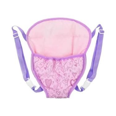 Imagem de Mochila Portátil Para Boneca De Bebê Recém-Nascido Com Alça E Comparti