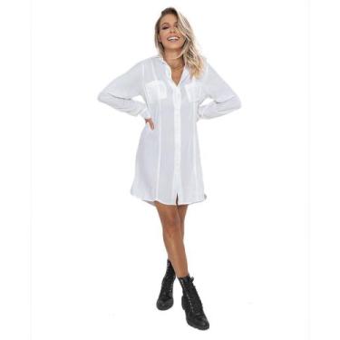 Imagem de Vestido Chemise Camisa Max Camisa Manga Longa - GISELE FREITAS, G, Bra