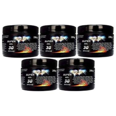 Imagem de Kit 5 Super Gel 30 Ervas 250g Mary Life