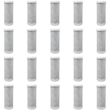 Imagem de Kit 20 Filtros Carbon Block 7" De Encaixe para Uso Universal