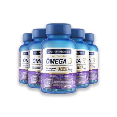 Imagem de Kit 5 Ômega 3 1000mg Catarinense 60 Cápsulas