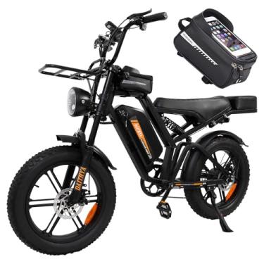 Imagem de BEMMY Bicicleta Elétrica para Adultos, Pneu Largo de 20”x4, 500W, Bicicleta Elétrica de Motocicleta de 7 Velocidades, Bateria de 48V, até 50 Km/h. A única Loja Autorizada "Bemmy-BR" (500W-009)