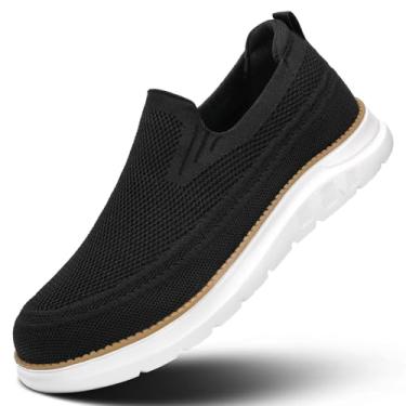 Imagem de Mocassim masculino de caminhada, casual, antiderrapante, confortável, leve, para dirigir, Z1 - preto, 37