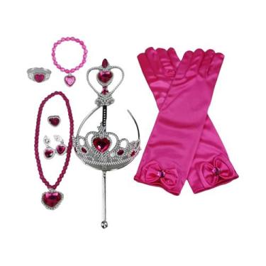 Imagem de Fantasia De Cosplay Da Princesa Elsa Anna Para Meninas Com Coroa, Vari