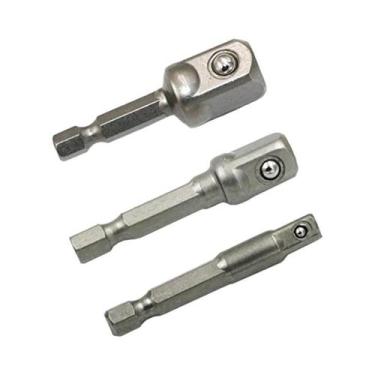 Imagem de Adaptador De Soquete Para Furadeira Com Haste Hexagonal 1/4 3/8 1/2, B