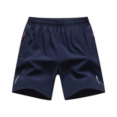 Imagem de Shorts De Corrida Masculinos Tamanho Grande Com Reflexo E Secagem Rápi