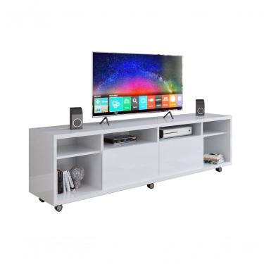 Imagem de Rack Para Tv Arizona 1.8 1p Branco Brilho - Moveisaqui