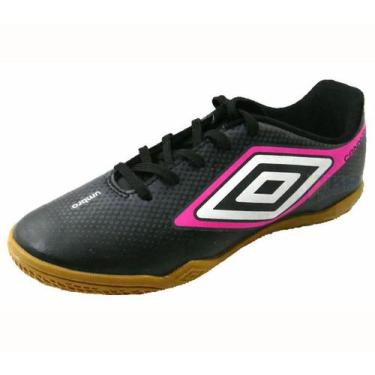 Imagem de Tenis CANNON Futsal pto/pnk infantil - Umbro, 35