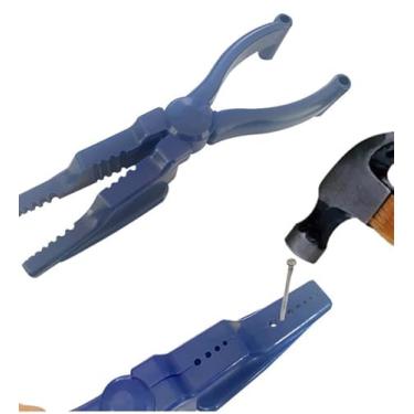 Imagem de Alicate de plástico seguro para unhas, ferramenta de alicates de junta deslizante para martelar anti-esmagamento de dedo seguro para martelar com segurança construção doméstica