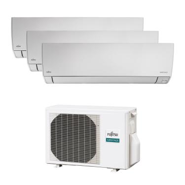 Imagem de Ar Condicionado Tri Split Fujitsu Inverter 24.000 BTUs (Hi-Wall 12.000 BTUs + Hi-Wall 12.000 BTUs + Hi-Wall 12.000 BTUs) Quente e Frio 220V