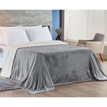 Imagem de Cobertor Casal King Dupla Face Manta Felpudo Alaska Macio - Bia Enxova