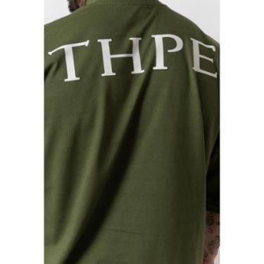 Imagem de Camiseta Oversized Gola Alta Classic Verde Militar-Unissex