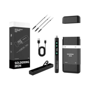 Imagem de Ferro De Solda Sem Fio Portátil ANSIKI C212S Com Temperatura Ajustável