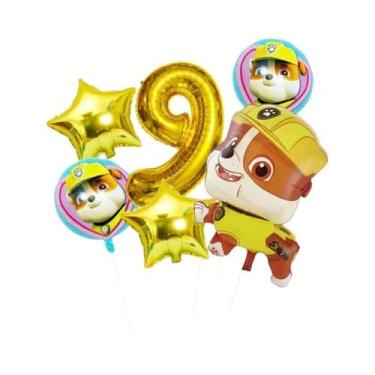 Imagem de Balões De Folha Com Tema Paw Patrol, 6 Peças, Decoração Para Festa De 