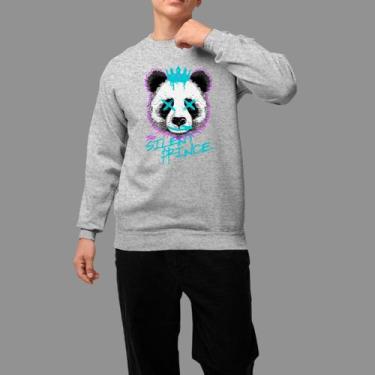 Imagem de Moletom Gola Careca Basico Masculino Casual Moda De Rua Inverno Blusa 