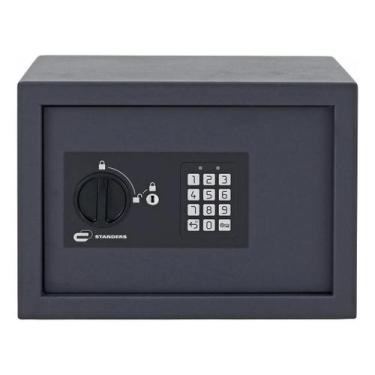 Imagem de Cofre Digital De Embutir Senha E Chave Aco 16L 25X35X25Cm - Brazil Hom