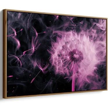 Imagem de Quadro Dente de Leão Rosa em Bruma de Sonhos - Mioquadros, 90x60 cm, T