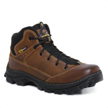 Imagem de Bota Masculina Coturno Couro Casual Confortável Palmilha Gel - Trace A
