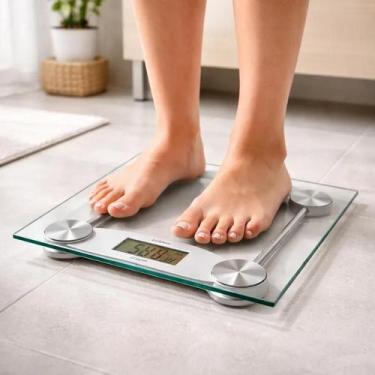 Imagem de Balança Digital Corporal Display LCD e Vidro Temperado 180kg - Fratell