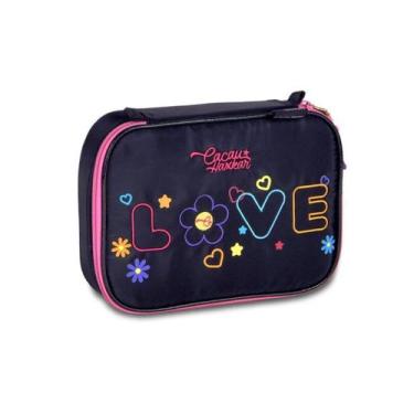 Imagem de Estojo Box Escolar Infantil Cacau Haxkar Estojo Meninas - Clio Style