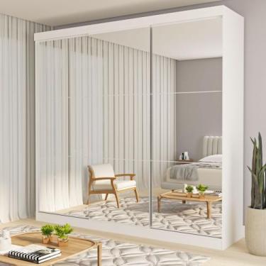 Imagem de Guarda Roupa Casal Premium Isabela 205,9cm com Espelho 3 Portas 4 Gave