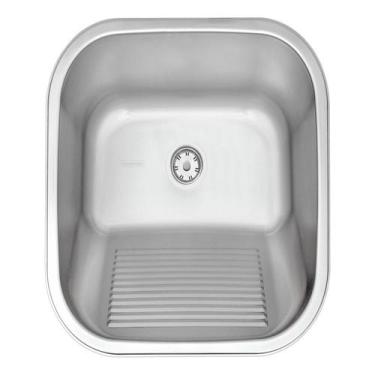 Imagem de Tanque De Encaixe Tramontina Hera 23l Inox Acetinado 40x40cm, Inox Esc