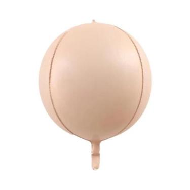 Imagem de Balões Redondos 4D Dourados De 22 Polegadas Verde E Roxo Com Franjas, 