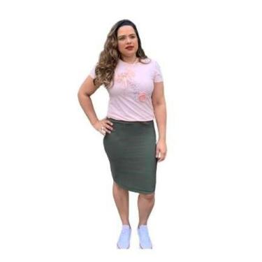 Imagem de Saia Evangelica Feminina Secretaria Midi Social Executiva - COWGIRLS, 