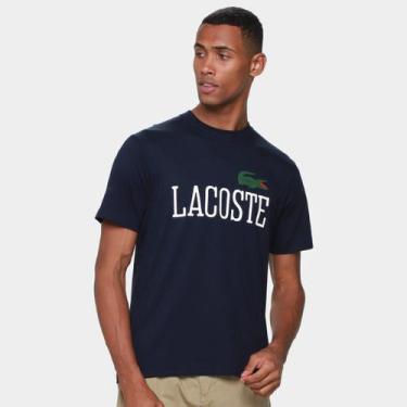 Imagem de Camiseta Lacoste Casual Masculina, Marinho, G