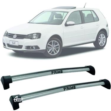Imagem de Rack Teto Aluminio Prime VW Golf Sportline 06 14 Prata PR089