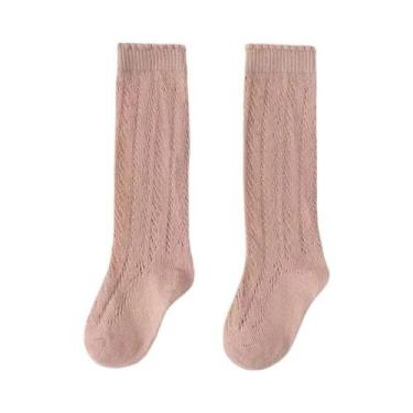 Imagem de Meias Longas De Verão Para Bebês Meninas, Meias Finas De Algodão Com M