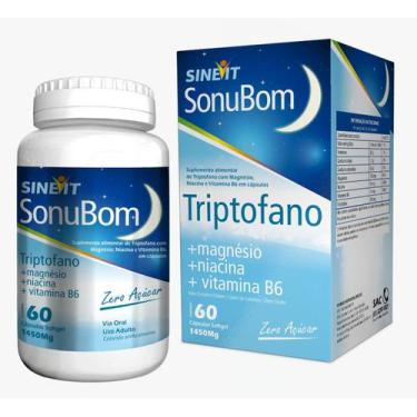Imagem de Sinevit Sonubom Triptofano 60 Cápsulas  Aminoácido Essencial para Sero