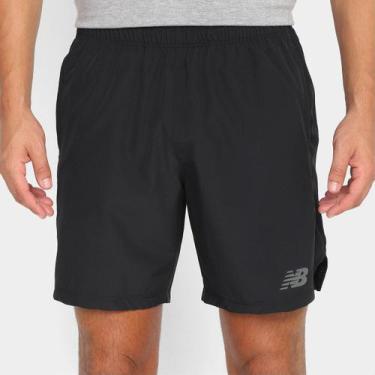 Imagem de Bermuda New Balance Tenacity Logo 7 Masculina, Preto, P