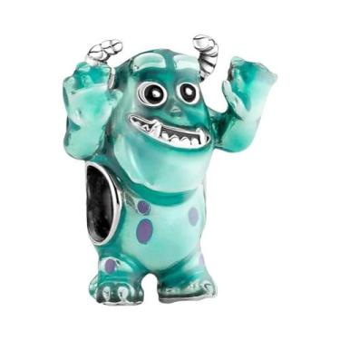 Imagem de Pingente De Prata Esterlina 925 Mike Wazowski Para Pulseiras DIY, Joia