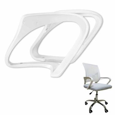 Imagem de Braços para Cadeira de Escritorio Apoio Ergometrico Confortavel Par Resistente Home Office Estudo