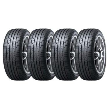 Imagem de Kit 4 Pneus Dunlop 195/55r15 85v Sport Fm800 Preto