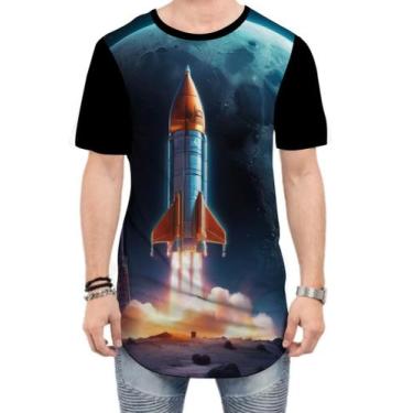 Imagem de Camiseta Longline Foguete Espacial Space Rocket Espaço 3 - Kasubeck St