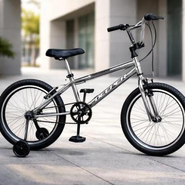 Imagem de Bicicleta Aro 20 Deeper Cross Bmx Cromada Aro Aero Cromado S