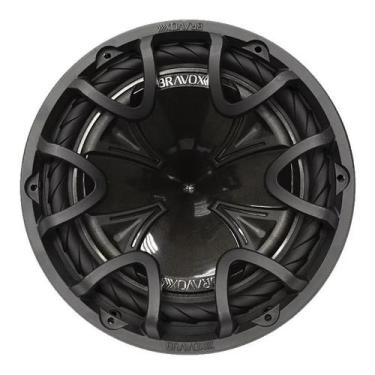 Imagem de sub 12 polegadas grave potente bravox black bk12 d4 350 watts bobina d