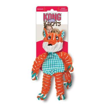 Imagem de Kong Floppy Knots Fox Raposa Brinquedo Pelúcia para Pet M/G