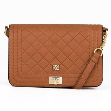 Imagem de Bolsa transversal feminina rafitthy matelassê 28.22105, Marrom