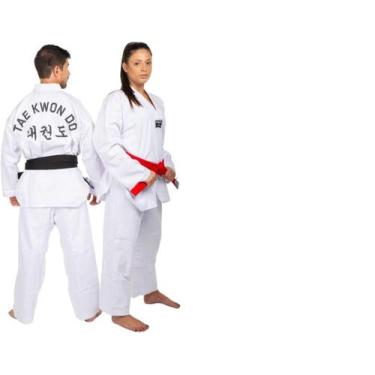 Imagem de Kimono taekwondo reforçado haganah adulto, Branco, A1