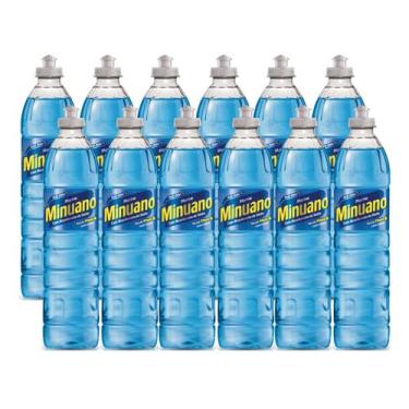Imagem de Kit 12 Detergente Minuano Lava Louças Marine 500ml