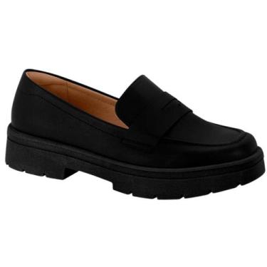 Imagem de Sapato Mocassim Feminino Loafer Slip On Vizzano 1422.100.7286, Preto, 