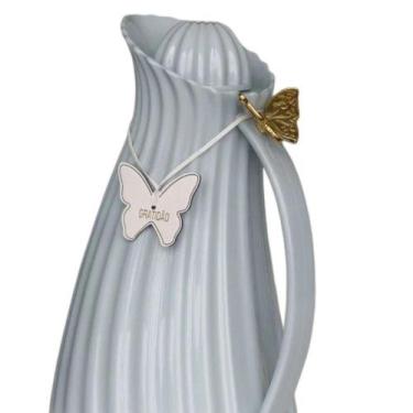 Imagem de Acessório Decorativo em Couro Borboleta para Cuias e Garrafas Mb Home